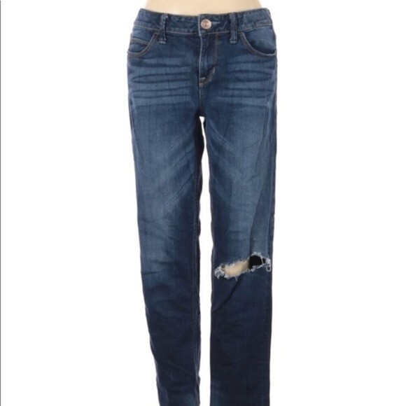 Express size 4 blue jeans-modern boyfriend - Picture 1 of 8